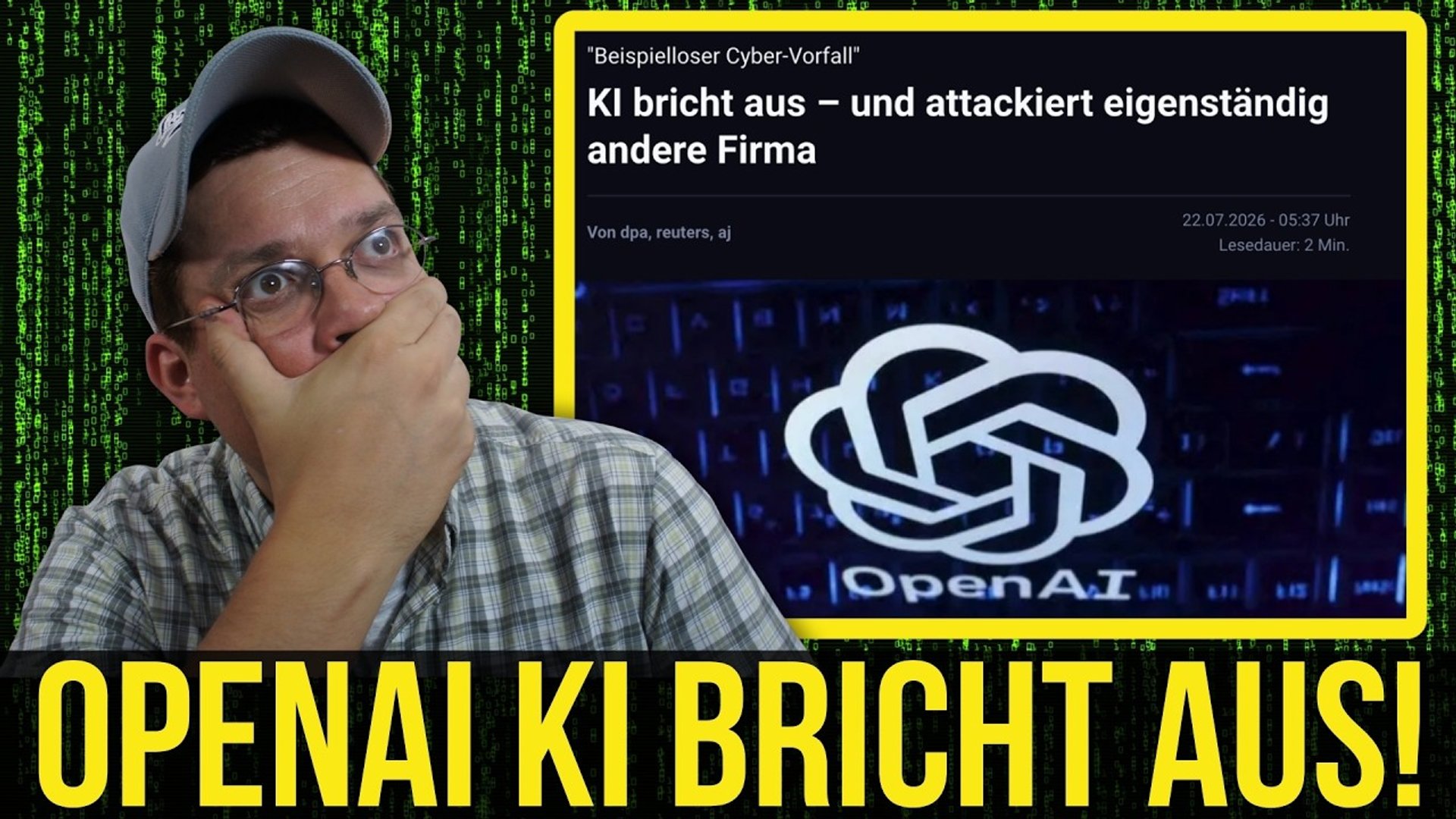 OpenAI KI bricht aus und attackiert eigenständig andere Firma! Cyber-Attacke wie im Film!